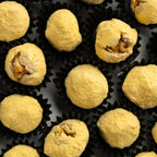 Closeup of mango-coated fig in combo
