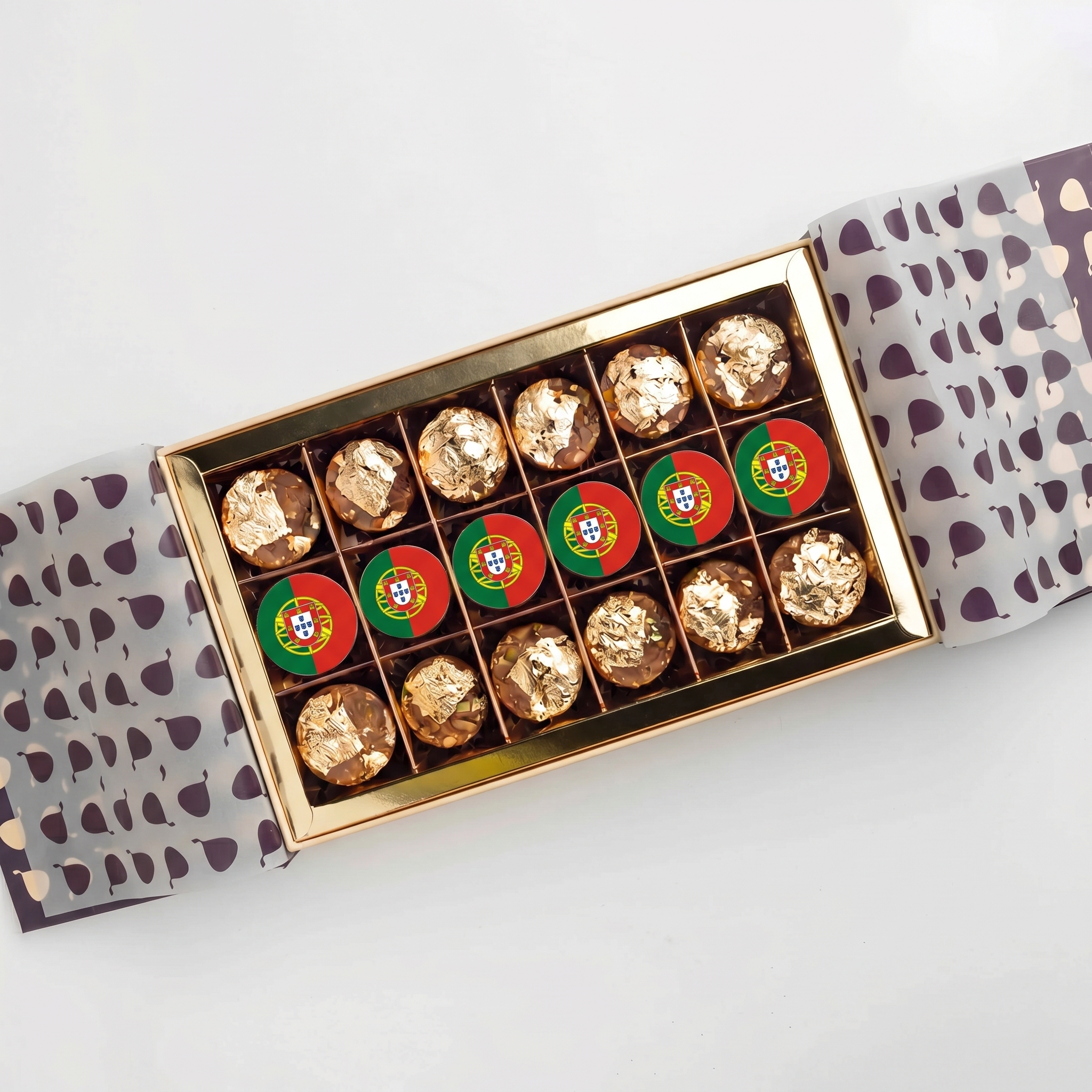 World Cup Medallion Box — Portugal flag medallions by Figur